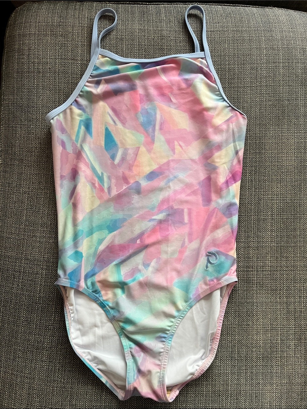 Plum Pastel Watercolor gymnastics leotard